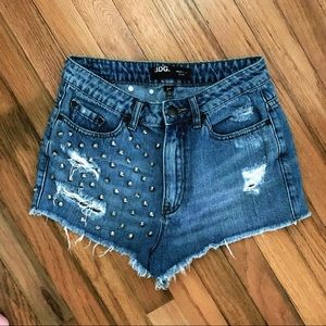 BDG High Rise Studded Shorts